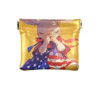 Amooorous Praying Wallaby 4th of July Independence Day Women Leather Cash Wallet Fancy Jewelry for Men Women Travel, prier Wallaby 4 juillet Jour de l'indépendance, 1 size