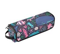 Amooorous Sac de voyage pour outils de cheveux avec coussinet résistant à la chaleur, étanche, portable, sac de voyage plat ouvert pour fer plat, fer à lisser, fer à friser, tortues de mer, baleines,