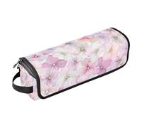 Amooorous Sac de voyage pour outils de cheveux chauds et tapis résistant à la chaleur, sac de voyage pour fer à lisser, fer à friser, sèche-cheveux, inflorescence hortensia fleur sac de voyage pour