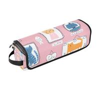 Amooorous Sac de voyage pour outils de cheveux et tapis résistant à la chaleur pour fer à friser - Sac de rangement pour fers plats, lisseurs, fers à friser, dessin animé, pêche, chat, portrait,