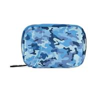 Amooorous Sacs camouflage bleu foncé avec compartiments amovibles pour médicaments et pilules pour sac à main