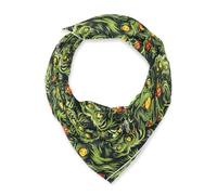 Amooorous Scary Living Dead Halloween Square Silk Head Hair Scarf Silk Neck Scarf Lightweight Silk Scarf for Women Hair Wrap Sleep for Christmas Scarf Bufandas Para Mujer