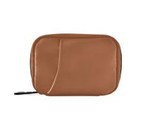 Amooorous Sienna Sac à médicaments en terre cuite unie avec compartiments détachables pour pilulier portable pour sac à main