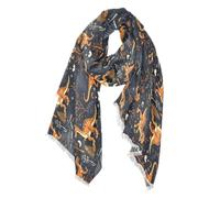 Amooorous Spooky Season Jurassic Dinosaur Halloween Écharpe surdimensionnée tendance pour femme 94 x 188 cm Hiver/automne
