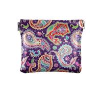 Amooorous Style ethnique Paisley Fleur de cajou Tatouage Femme Cuir Porte-monnaie Unique Mini Portefeuille Poche Monnaie pour Femmes Filles, Tatouage au jambon de style ethnique cachemire fleur de
