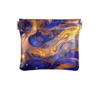 Amooorous Surrealism A Vast River Of Blue and Gold Stars Porte-monnaie en cuir pour femme Sac à main pour femme, surréalisme Une vaste rivière d'étoiles bleues et dorées, 1 size