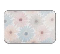 Amooorous Tapis de gel rafraîchissant d'été pour chien Motif marguerites grisâtre Rose Taille M