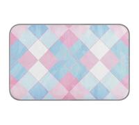 Amooorous Tapis de refroidissement d'été en gel auto-rafraîchissant pour chats et animaux de compagnie, amovible Manta Fria para Perros M Bleu clair et rose pâle