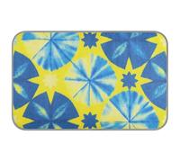 Amooorous Tapis de refroidissement pour animaux de compagnie Bleu/jaune Tie-dye Tapis de glace auto-refroidissant pour animaux d'extérieur Chat non électrique Manta Fria para Perros M