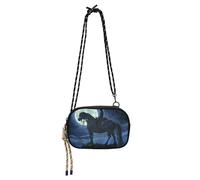 Amooorous The Knight in The Moonlight Sac à bandoulière antivol pour homme Beauté avec fentes pour cartes de crédit Sac à main bandoulière pour femme Go shopping bolso para mujer