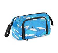 Amooorous Trousse à crayons de grande capacité légère pour homme Motif dauphin