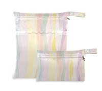 Amooorous Une illustration verticale Ai de couleurs pastel, sac étanche à l'eau, lot de 2 essentiels de voyage pour voler avec poignées pour la plage, la piscine, Une illustration verticale IA de