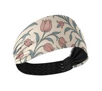 Amooorous William Morris Papier peint à fleurs antidérapant extra large pour femme Tête élastique pour course à pied maquillage cintas para el cabello de mujer
