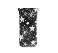 Amooorous Y2k Grunge Stars années 2000 Squeeze Top Étui à lunettes rigide portable en cuir PU pour homme femme estuche para gafas
