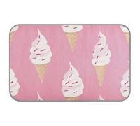 Amooorous Yummy Ice Cream Peach Summer Cooling Pads Coussin de refroidissement lavable pour chien extérieur chat été cama rafraîchissant para perros M