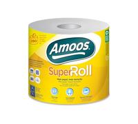 Amoos Super Roll - Papier multifonction - 6 rouleaux | Haute résistance et absorption | Usage domestique et alimentaire | 100% cellulose FSC | Durable et polyvalent