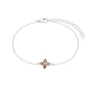 Amor 2100154 Bracelet avec pendentif pour femme en argent sterling 925 avec verre et oxyde de zirconium 16+4 cm Argent Trèfle Idée cadeau
