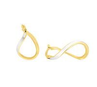Amor, Boucles d'oreille créoles Or jaune Pas un bijou femme, Bicolor, mittel - 2014162