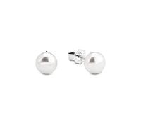 Amor boucles d'oreilles en argent 925 sterling pour femmes, avec perle d'eau douce de culture, 0,7 cm, argent, Livré dans une boîte cadeau de bijoux