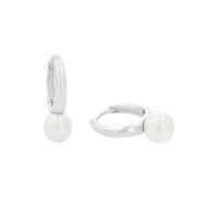 AMOR - Boucles d'Oreilles pour Femme en Argent 925 - Avec Perles - Créole - AMR-E0007