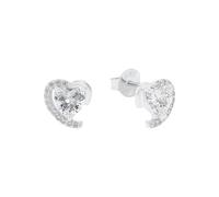 AMOR - Boucles d'Oreilles pour Femme en Argent 925 - avec Zircone - Clou d'Oreille - AMR-E0158