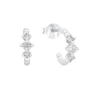 AMOR - Boucles d'Oreilles pour Femme en Argent 925 - avec Zircone - Créole - AMR-E0130