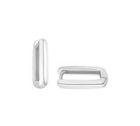 AMOR - Boucles d'Oreilles pour Femme en Argent 925 - Créole - AMR-E0070
