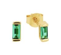 AMOR - Boucles d'Oreilles pour Femme en Argent 925 - Plaqué Or/Doré - avec Zircone - Clou d'Oreille - AMR-E0093