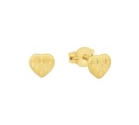Amor boucles d'oreilles pour filles Enfants, 0,5 cm, or, coeur, Livré dans une boîte cadeau de bijoux, 2013408