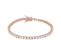Amor - Bracelet pour Femme en Argent 925 - Plaqué Or rose/Doré - avec Zircone - AMR-B0040