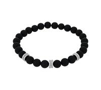 Amor - Bracelet pour Homme en Acier inoxydable - Argenté - avec Agate - AMR-B0065