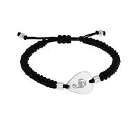 Amor Bracelet Scorpions en acier inoxydable/nylon, unisexe, pour homme et femme, livré dans une boîte à bijoux assortie, Mittelgroße, Acier inoxydable Nylon, Pas de gemme