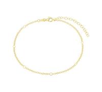 Amor chaîne de cheville en argent sterling 925 pour dames, 22+5 cm, or, Livrée dans une boîte cadeau, 2038564