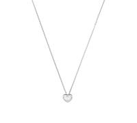 Amor collier avec pendentif en argent sterling 925 dames, avec zirconia synth., 42 cm, argent, cœur, Livré dans une boîte cadeau de bijoux