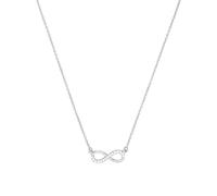 Amor collier avec pendentif en argent sterling 925 dames, avec zirconia synth., 45 cm, argent, Infinity, Livré dans une boîte cadeau de bijoux