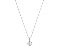Amor collier avec pendentif en argent sterling 925 dames, avec zirconium synth., 42+3 cm, argent, Livré dans une boîte cadeau de bijoux