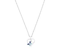 Amor Collier Cupidon avec pendentif en argent sterling 925 Collier pour femme, avec zircone cubique synth., 42 cm, blanc, cœur, livré dans une boîte cadeau de bijoux, 2026579