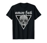 Amor Fati Crâne - Art Gothique Stoïcien Sombre T-Shirt