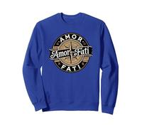 Amor Fati - Philosophie stoïcienne Amateur du Destin Sweatshirt, Unisexe pour Adultes, Bleu Royal, XL