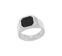 Amor Joop! - 2039801 - Bague Homme - Acier Inoxydable - Pierre de Ligne - Noir - Avec Boîte Cadeau