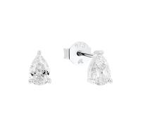 Amor Ohrstecker 925 Sterling Silber Damen Ohrschmuck, mit Zirkonia synth., 0,6 cm, Weiß, Kommt in Schmuck Geschenk Box, 2039272