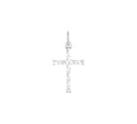Amor - Pendentif Breloque pour Femme en Argent 925 - Motif en Forme de Croix - AMR-P0067