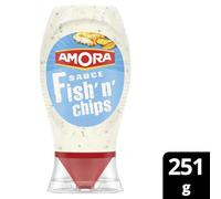 AMOR - Sauce Gourmande pour Fish'n'chips, Saveur Authentique et Texture Onctueuse (251g) - Le lot de 4