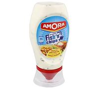 AMOR - Sauce Gourmande pour Fish'n'chips, Saveur Authentique et Texture Onctueuse, Pot 251g - Lot de 4