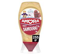 AMOR - Sauce Samouraï Épicée et Onctueuse, Parfaite pour Rehausser Vos Plats (Flacon 255g) - Le lot de 4