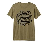 Amor Vincit Omnia Love conquiert Toutes Les Saint-Valentin T-Shirt Haut de Gamme