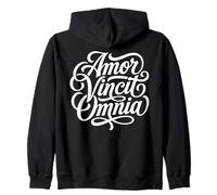 Amor Vincit Omnia Phrase Latine Love Conquers All Sweat à Capuche