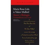 Amor Y Filología - [Livre en VO] Yakov Malkiel, María Rosa Lida (Auteur)