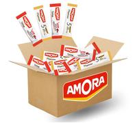 AMORA | Assortiment BI-GOUT de 100 sticks de sauce Mayonnaise et Ketchup | dose individuelle 10 ml