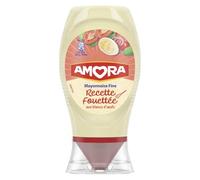 AMORA - Mayonnaise Fouettée Légère et Onctueuse, Idéale pour Apéritifs et Salades (Pot 230g) - Le Lot De 4